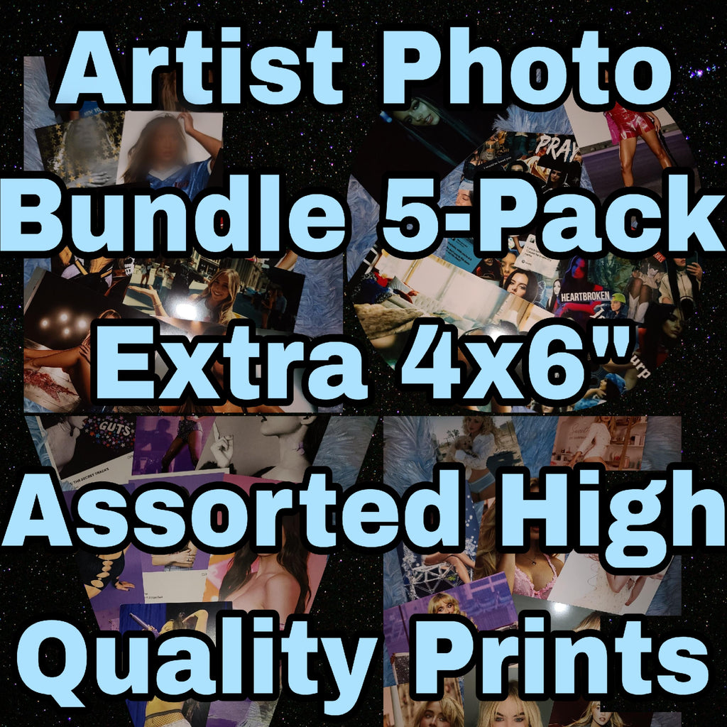Artist Photo Print Bundle Sets of 5 Prints Olivia Sabrina Tate Jessie Emei Bea High-Quality Art Prints Set for Music Enthusiasts 4x6 Posters