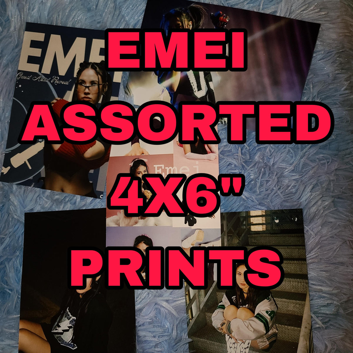 Artist Photo Print Bundle Sets of 5 Prints Olivia Sabrina Tate Jessie Emei Bea High-Quality Art Prints Set for Music Enthusiasts 4x6 Posters
