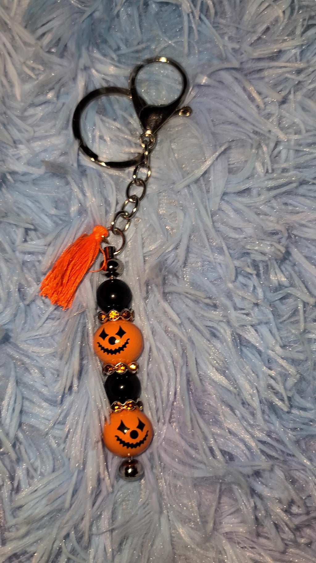 Spooky Halloween Beaded Keychains & Wristlets | Jack O Lantern Pumpkin, Haunted House, Spooky Spider, Bloody Vampire Goth Bat | Phone Charms