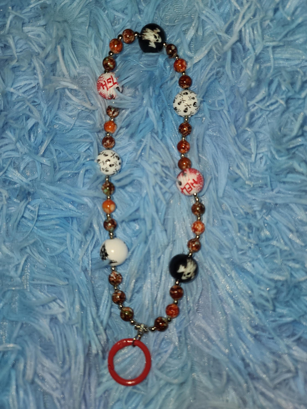 Spooky Halloween Beaded Keychains & Wristlets | Jack O Lantern Pumpkin, Haunted House, Spooky Spider, Bloody Vampire Goth Bat | Phone Charms