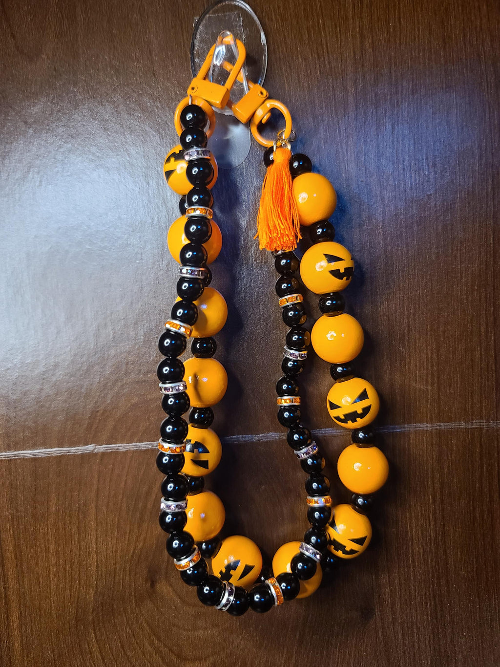 Spooky Halloween Beaded Keychains & Wristlets | Jack O Lantern Pumpkin, Haunted House, Spooky Spider, Bloody Vampire Goth Bat | Phone Charms
