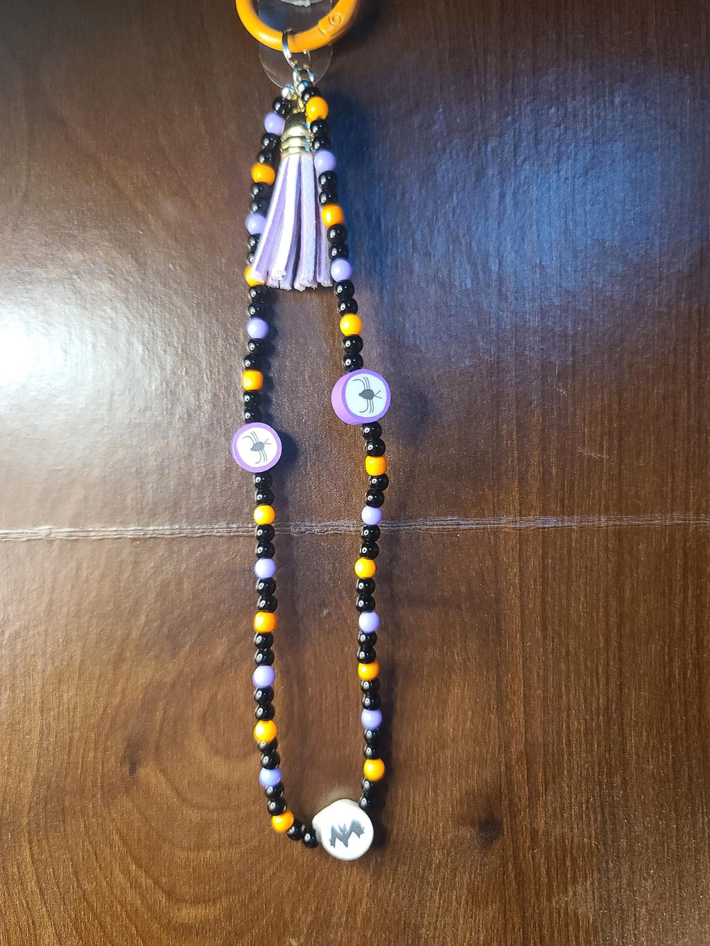 Spooky Halloween Beaded Keychains & Wristlets | Jack O Lantern Pumpkin, Haunted House, Spooky Spider, Bloody Vampire Goth Bat | Phone Charms