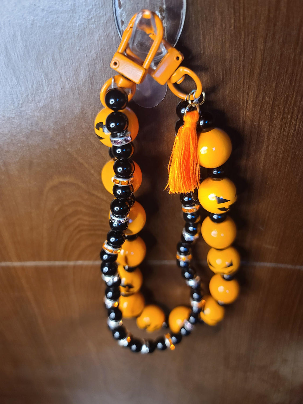 Spooky Halloween Beaded Keychains & Wristlets | Jack O Lantern Pumpkin, Haunted House, Spooky Spider, Bloody Vampire Goth Bat | Phone Charms