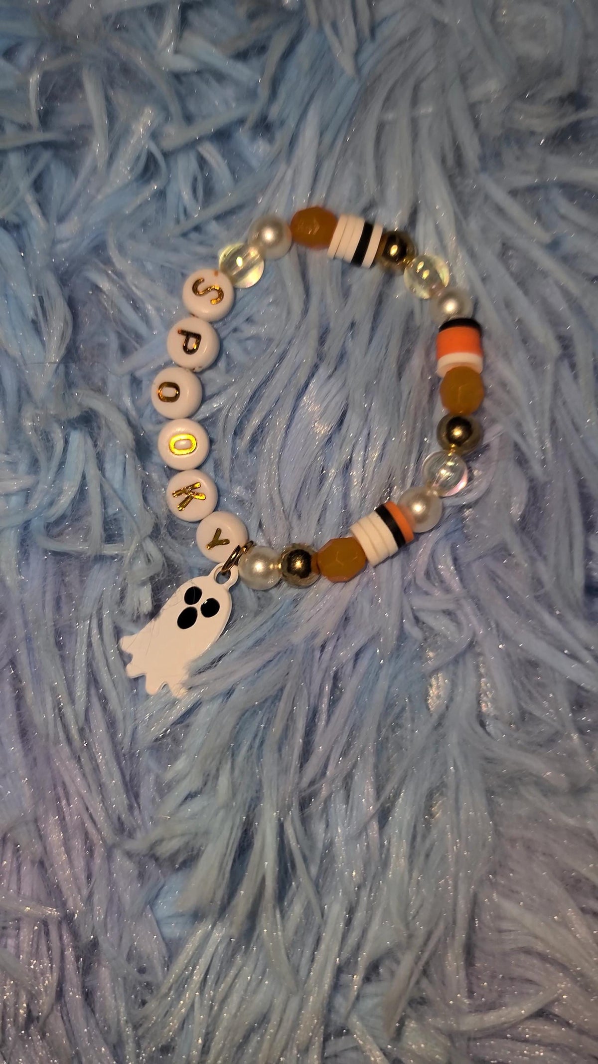 Handmade Halloween Beaded | Spooky Cute Stackable Stretch Bracelets | Spiderweb, Ghost, Alien, Superhero Star Candy Beads | Jewelry & Gifts