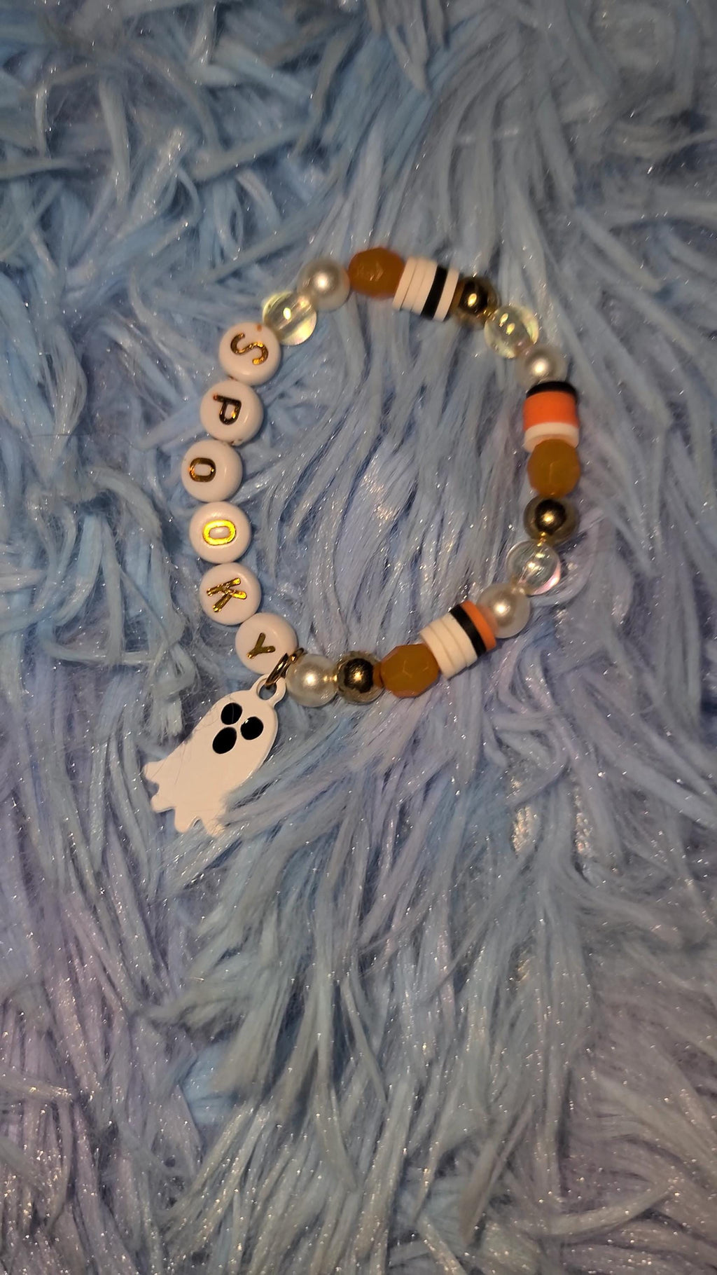 Handmade Halloween Beaded | Spooky Cute Stackable Stretch Bracelets | Spiderweb, Ghost, Alien, Superhero Star Candy Beads | Jewelry & Gifts